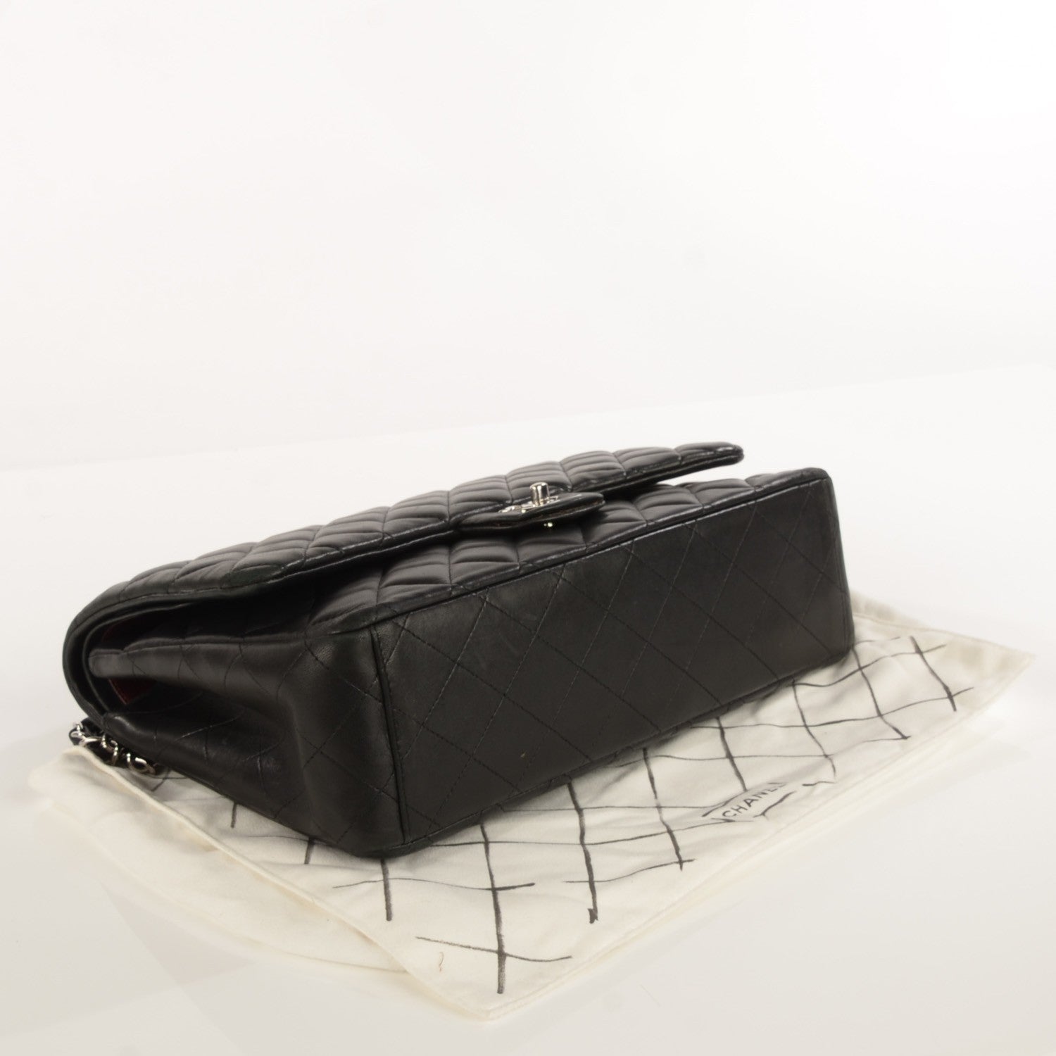 Chanel Lambskin Quilted Maxi Double Flap Black 4 of 9