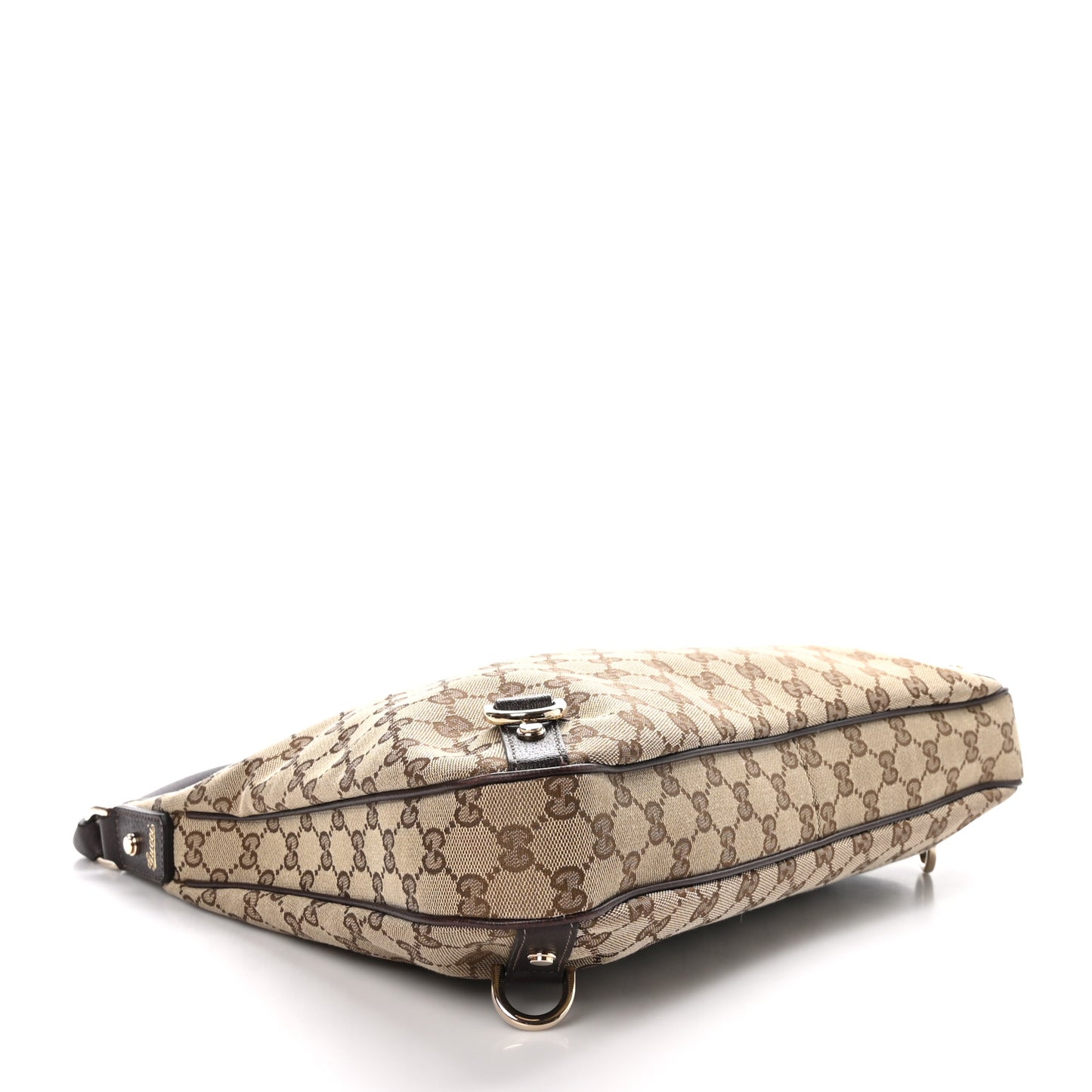 Monogram Large Abbey D Ring Hobo Dark Brown