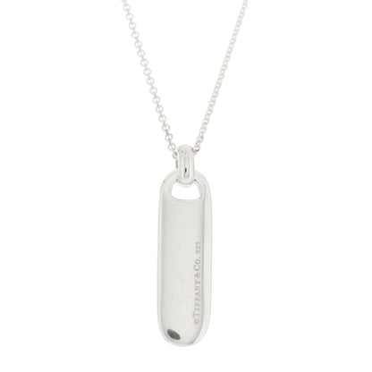 Tiffany Sterling Silver Zipper Bar Pendant Necklace 4 of 7