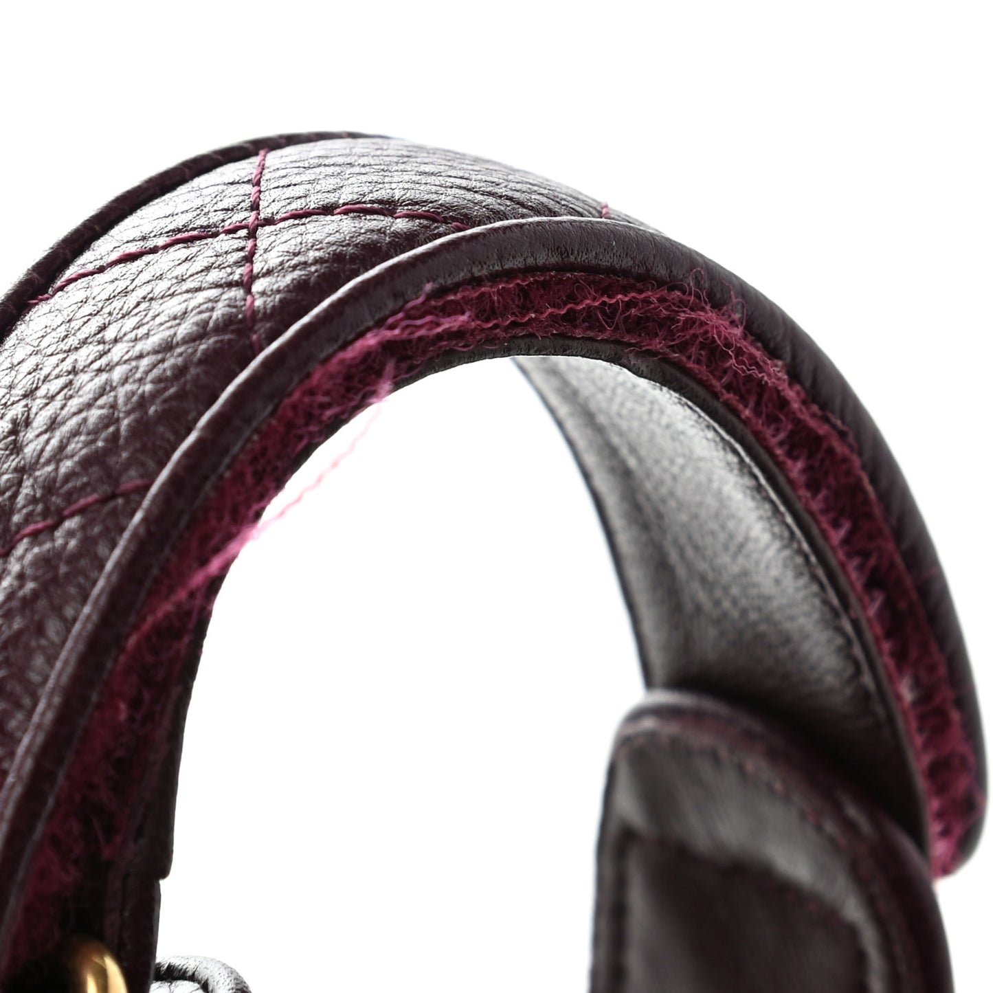 Grained Calfskin Velcro Dad Sandals 39 Maroon