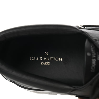 Louis Vuitton Calfskin Mens Summerland Boat Shoes 10 Black 7 of 8