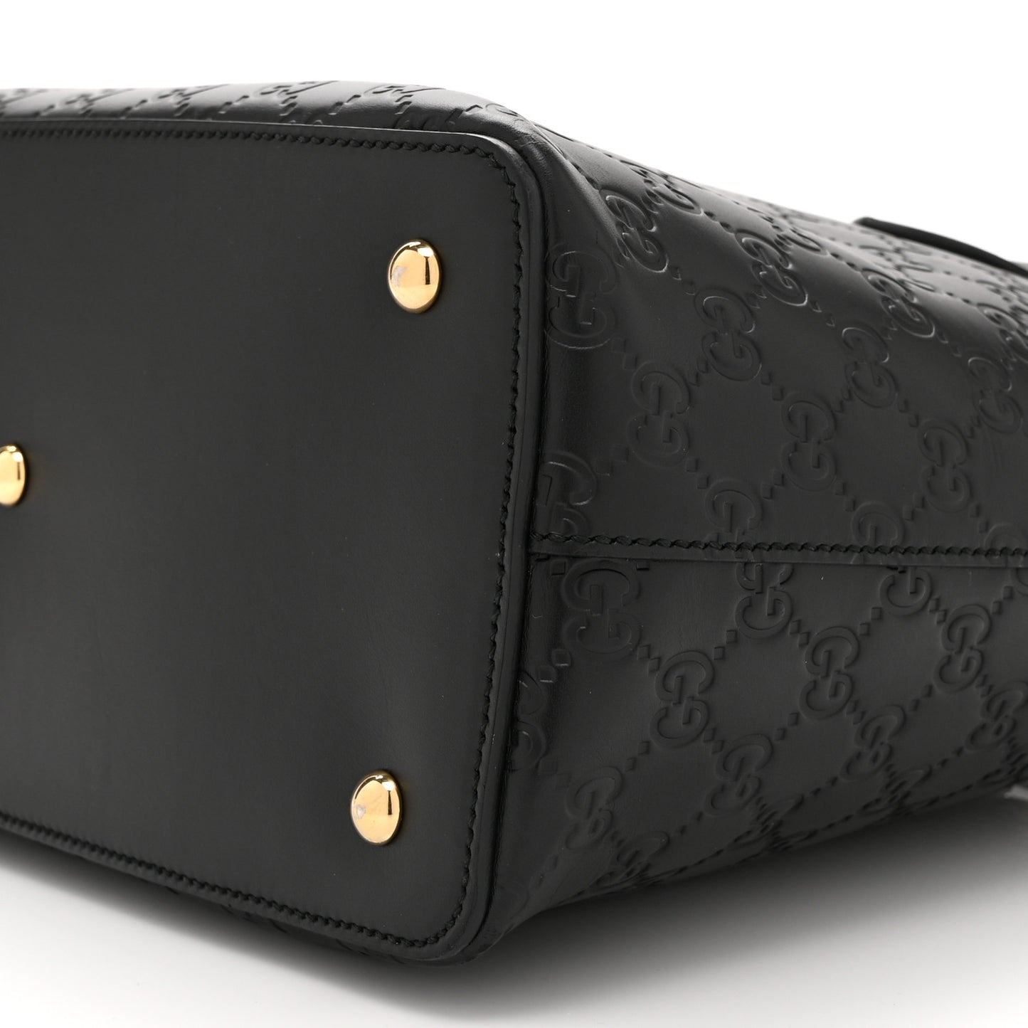 Guccissima Linea A Foldover Tote Black