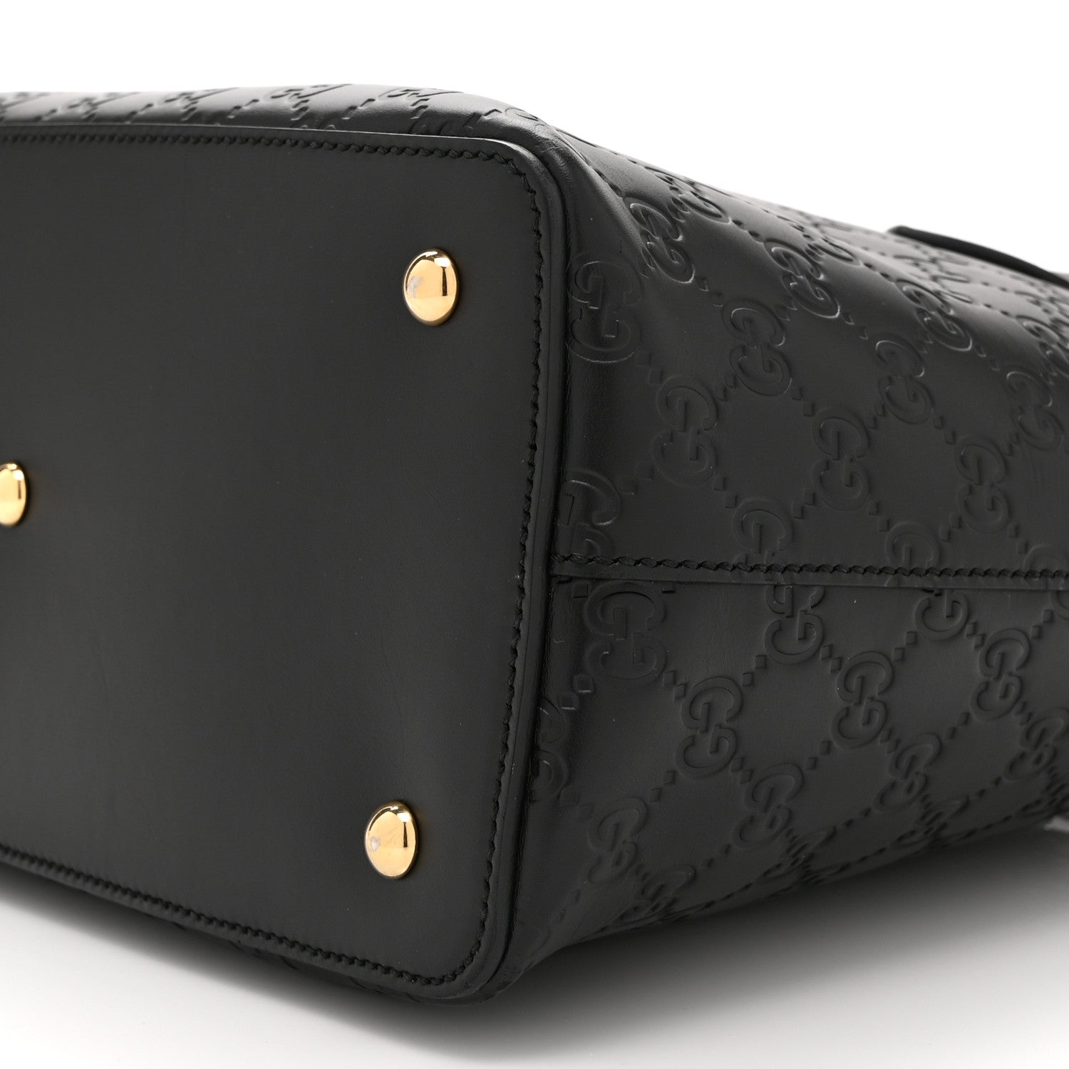 Gucci Guccissima Linea A Foldover Tote Black 11 of 13
