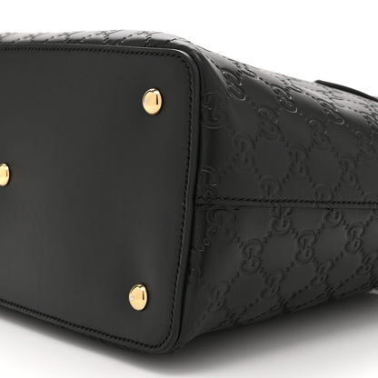 Gucci Guccissima Linea A Foldover Tote Black 11 of 13
