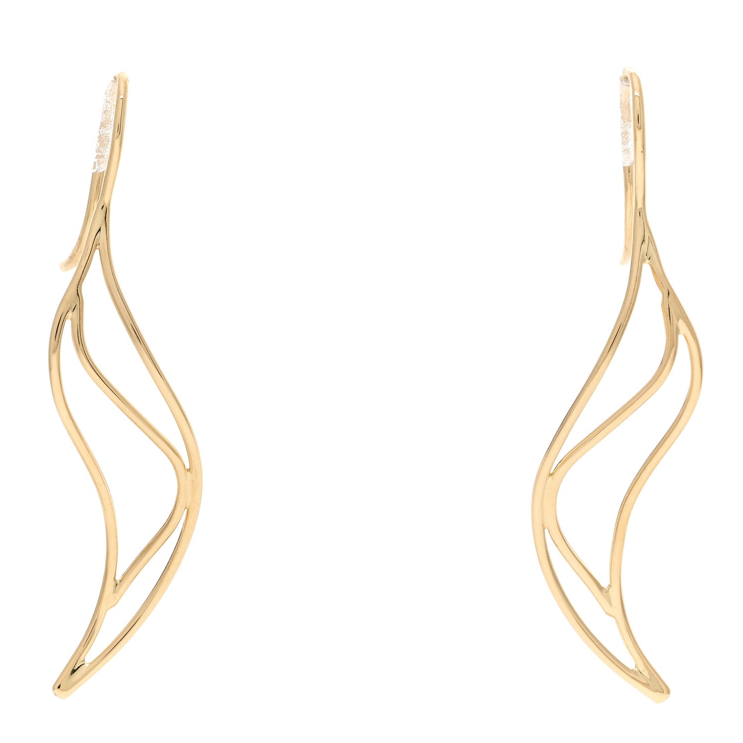 18K Yellow Gold Elsa Peretti Wave Earrings