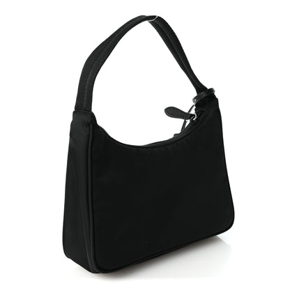Prada Tessuto Nylon Mini Re-Edition 2000 Bag Black 2 of 9