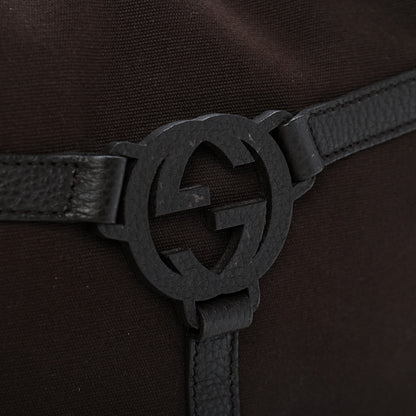 Gucci Canvas GG Reins Hobo Brown Black 7 of 9