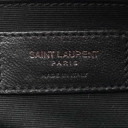 Saint Laurent Calfskin Matelasse Monogram Monochrome Lou Camera Bag Black 6 of 11