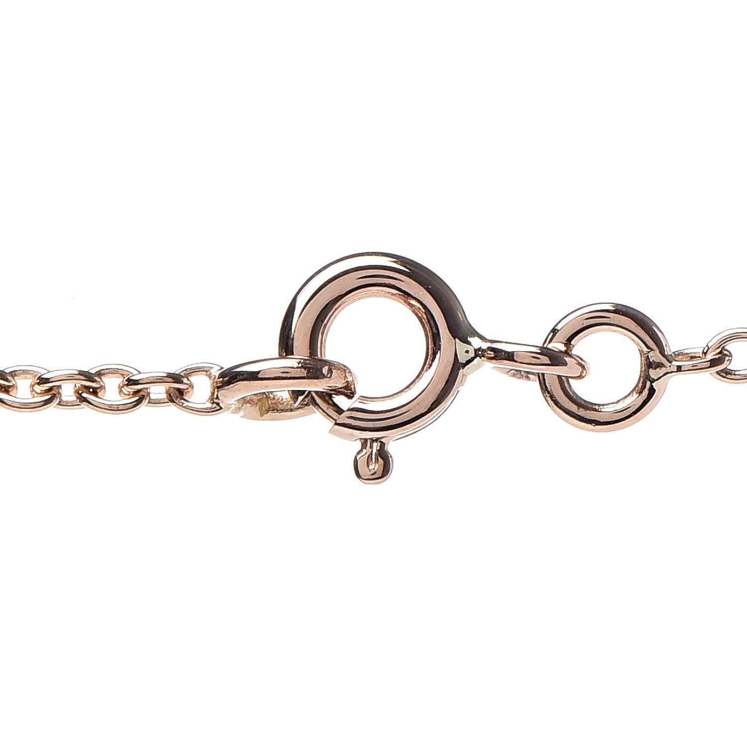 Hermes 18K Rose Gold Diamond Birkin Amulette Pendant Necklace 6 of 7