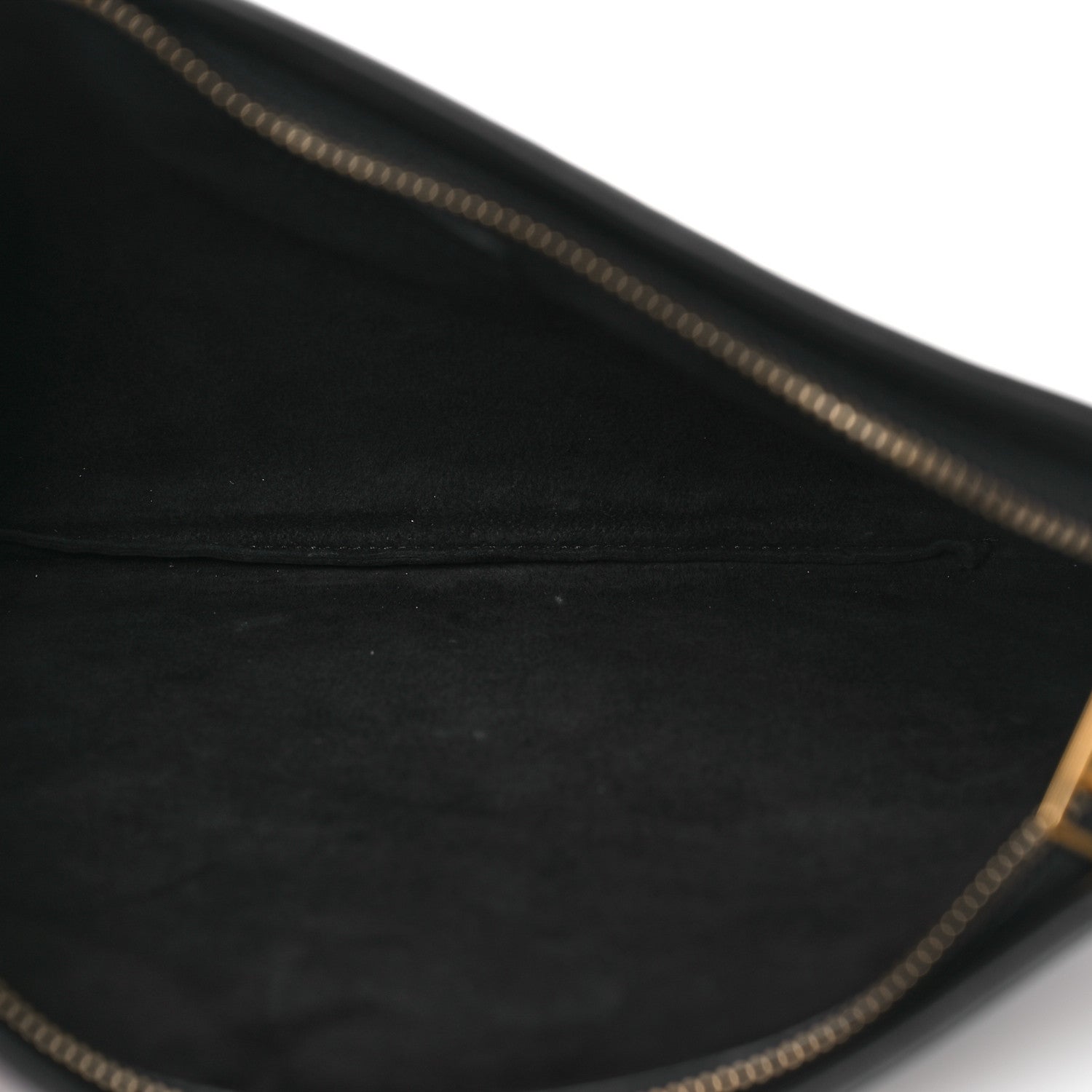 Christian Dior Calfskin Medium Diordouble Zip Pouch Black 5 of 10