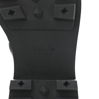 Hermes Glossed Calfskin First Oxford 36.5 Black 6 of 8