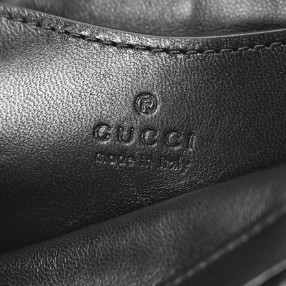 Gucci Lambskin Embossed Mini GG Milano Top Handle Shoulder Bag Black 6 of 9