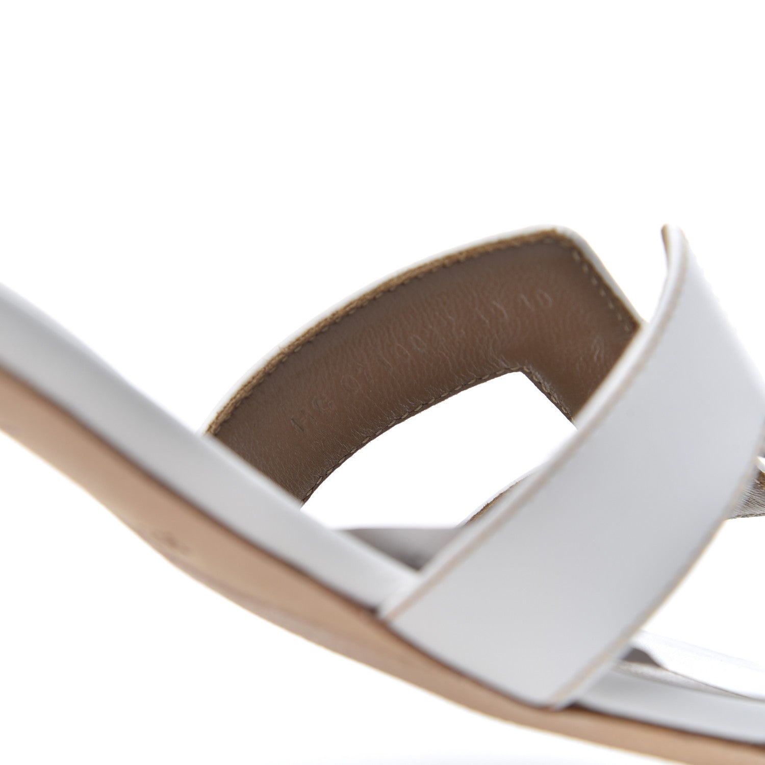 Hermes Calfskin Oasis Sandals 36 White 8 of 15