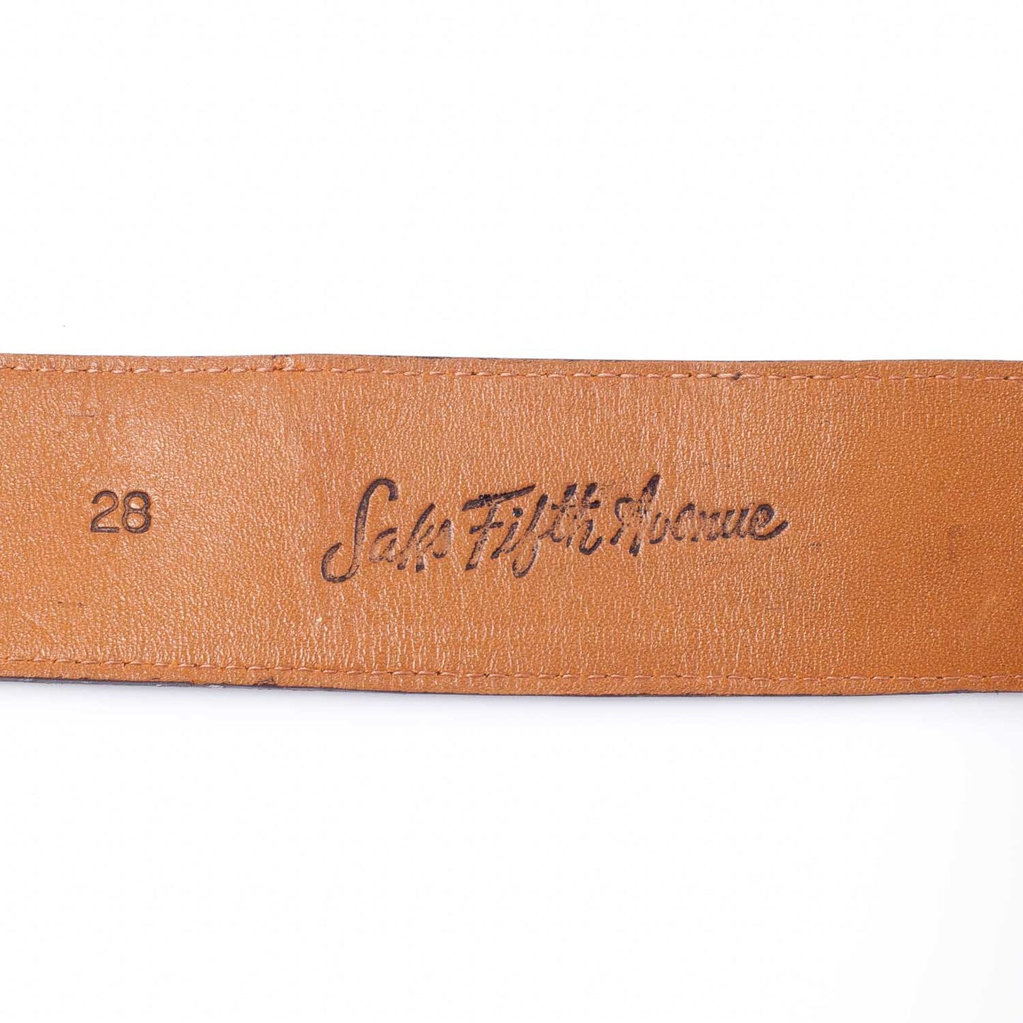 Saks Monogram Belt 28