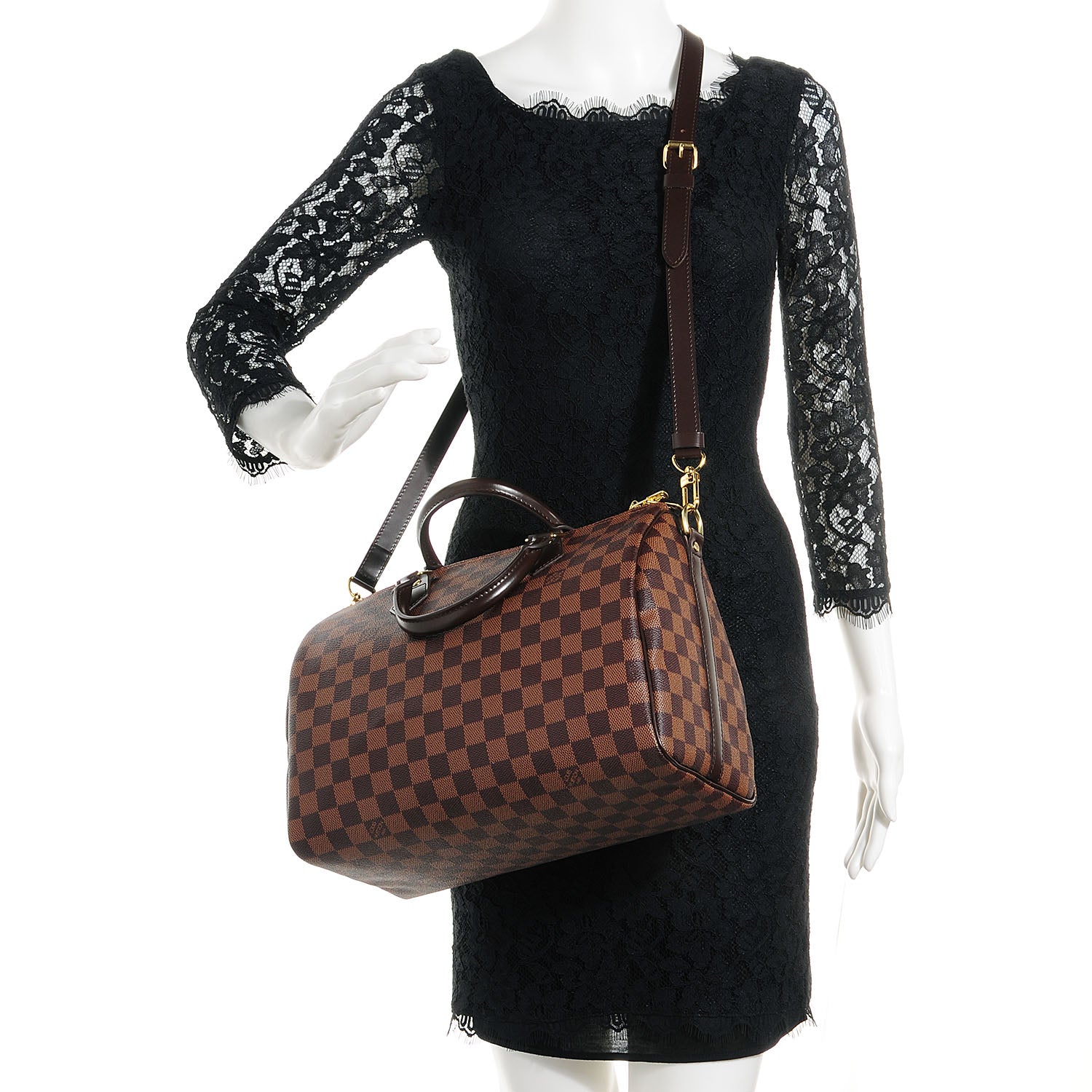 Louis Vuitton Damier Ebene Speedy Bandouliere 30 2 of 8