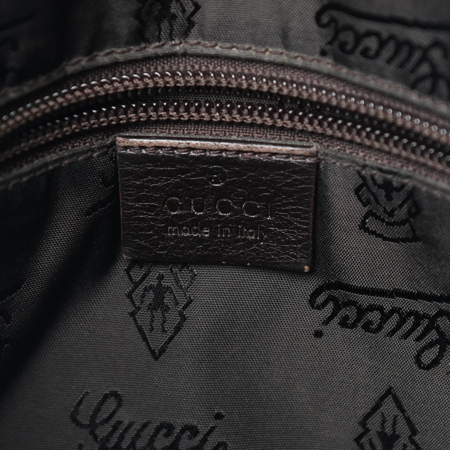 Gucci Guccissima Flat Messenger Bag Dark Brown 6 of 13