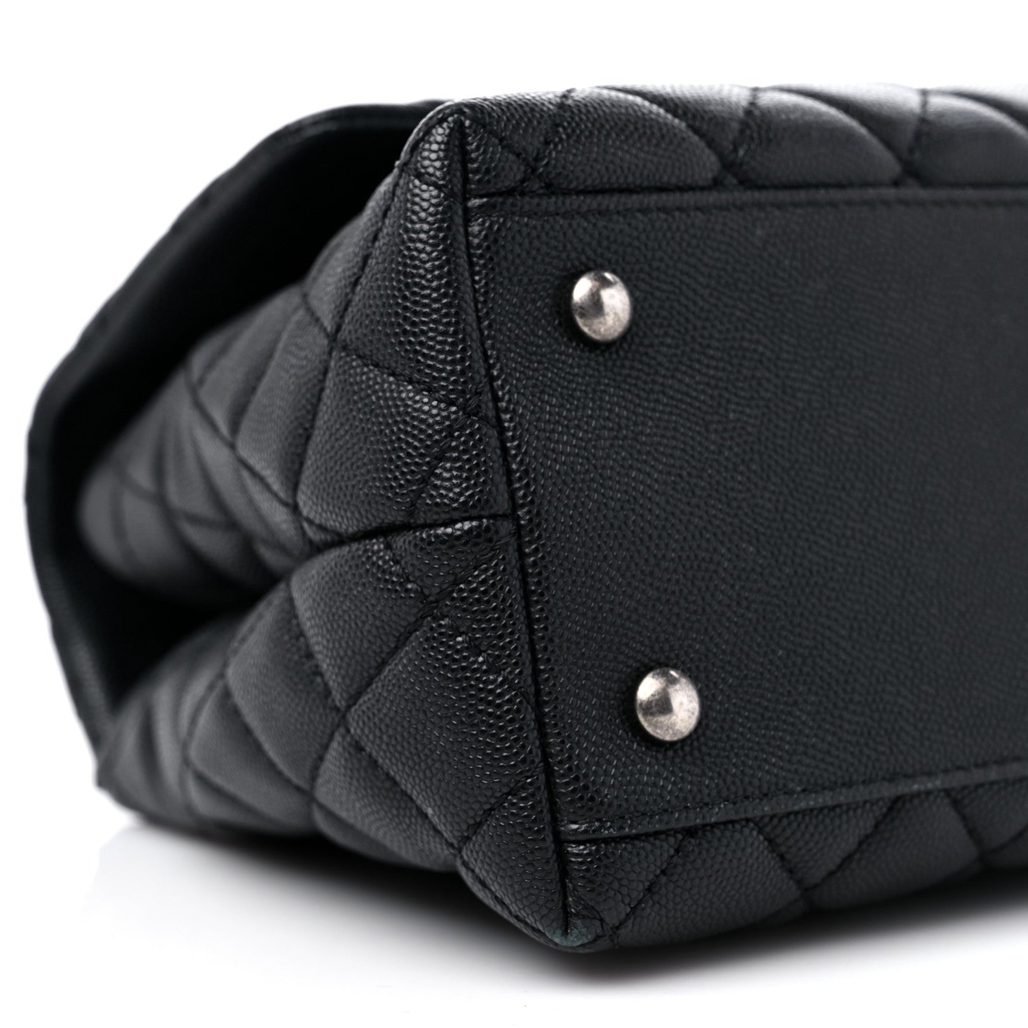 Chanel Caviar Quilted Small Coco Handle Flap Black 8 of 11