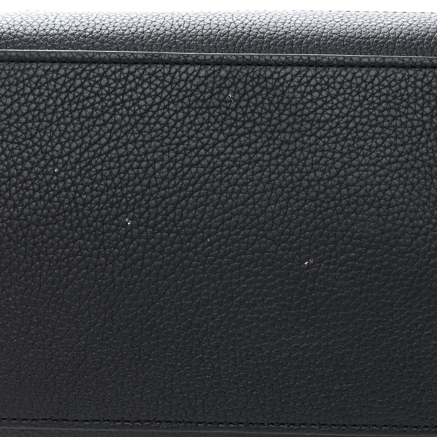 Drummed Calfskin Micro Luggage Black
