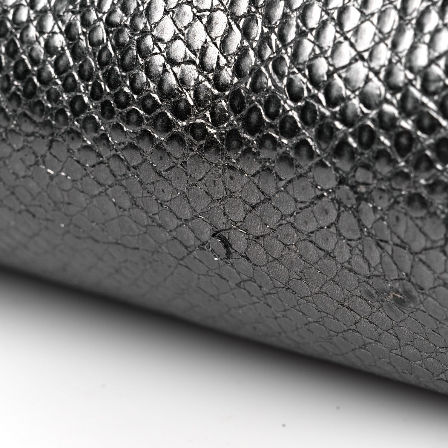 Stella McCartney Metallic Snake Print Small Falabella Tote Ruthenium 9 of 10