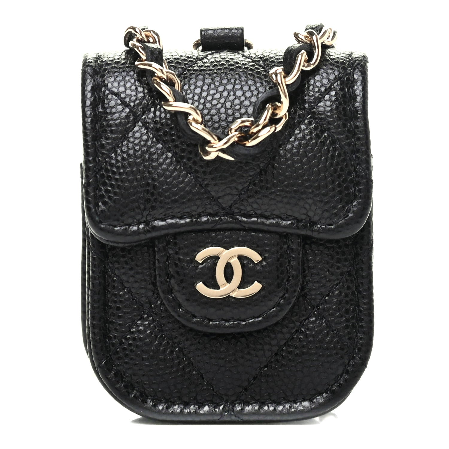 Chanel Caviar Quilted Airpods Case Black 1 of 7