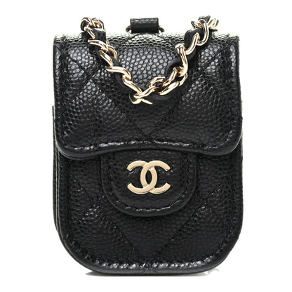 Chanel Caviar Quilted Airpods Case Black 1 of 7