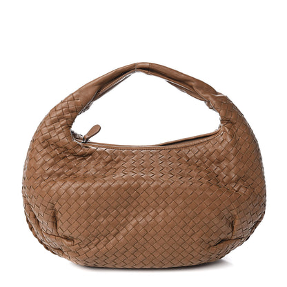 Bottega Veneta Nappa Intrecciato Medium Belly Veneta Hobo Brown Taupe 1 of 10