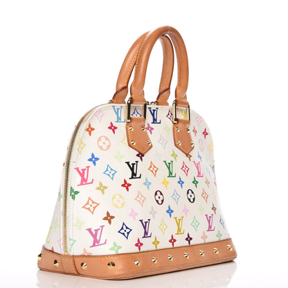 Louis Vuitton Monogram Multicolor Alma White 3 of 8