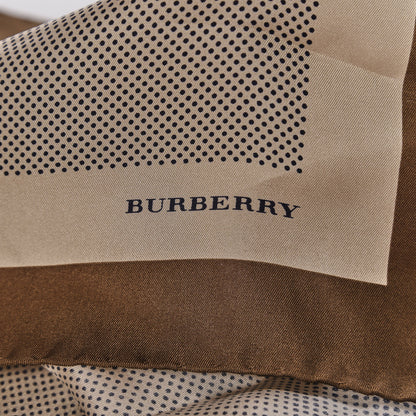 Burberry Silk Equestrian Knight Print Square Scarf Beige 3 of 4