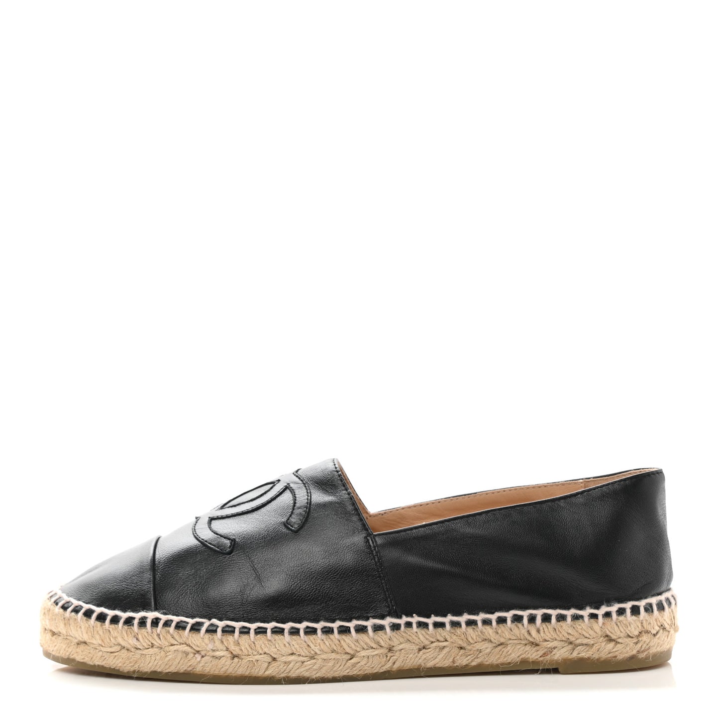 Lambskin CC Espadrilles 41 Black