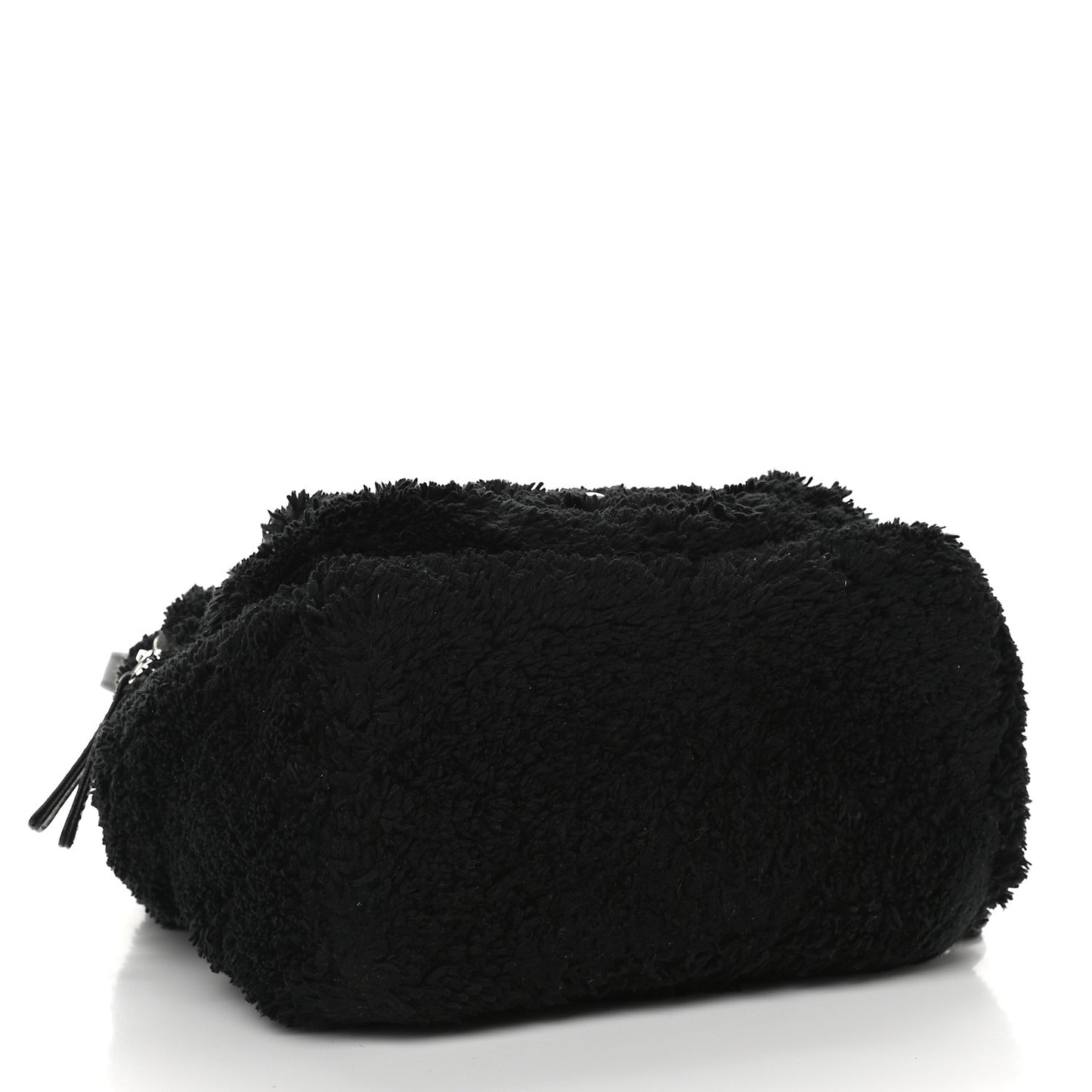 Mixed Fibers Lambskin Calfskin Quilted CC Tender Backpack Black