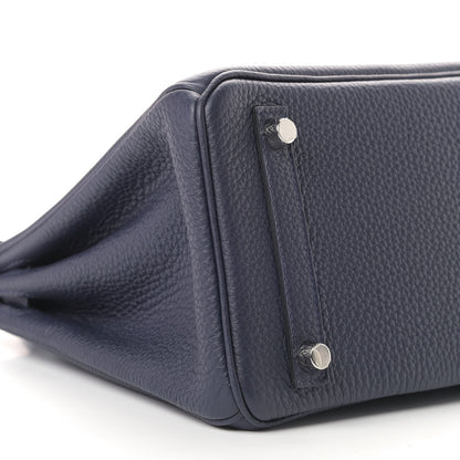 Hermes Togo Birkin 25 Bleu Nuit 5 of 7