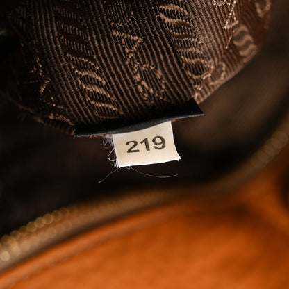 Prada Vitello Daino Shopping Tote Ambra 8 of 11