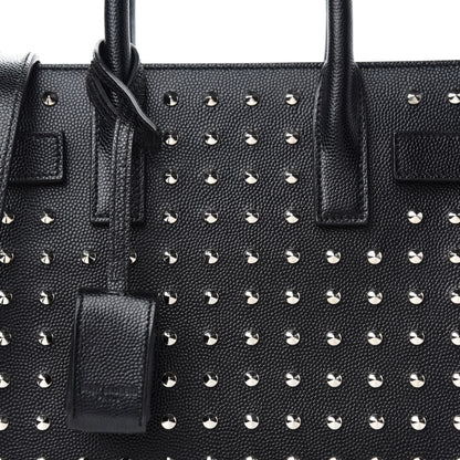 Saint Laurent Grain De Poudre Studded Nano Sac De Jour Black 9 of 9