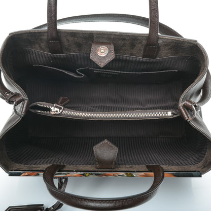 Fendi Vitello Elite Regular 2Jours Tote Caffe Noir 5 of 14
