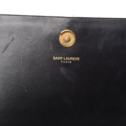 Saint Laurent Smooth Calfskin Medium Classic Monogram Kate Tassel Satchel Black 10 of 11