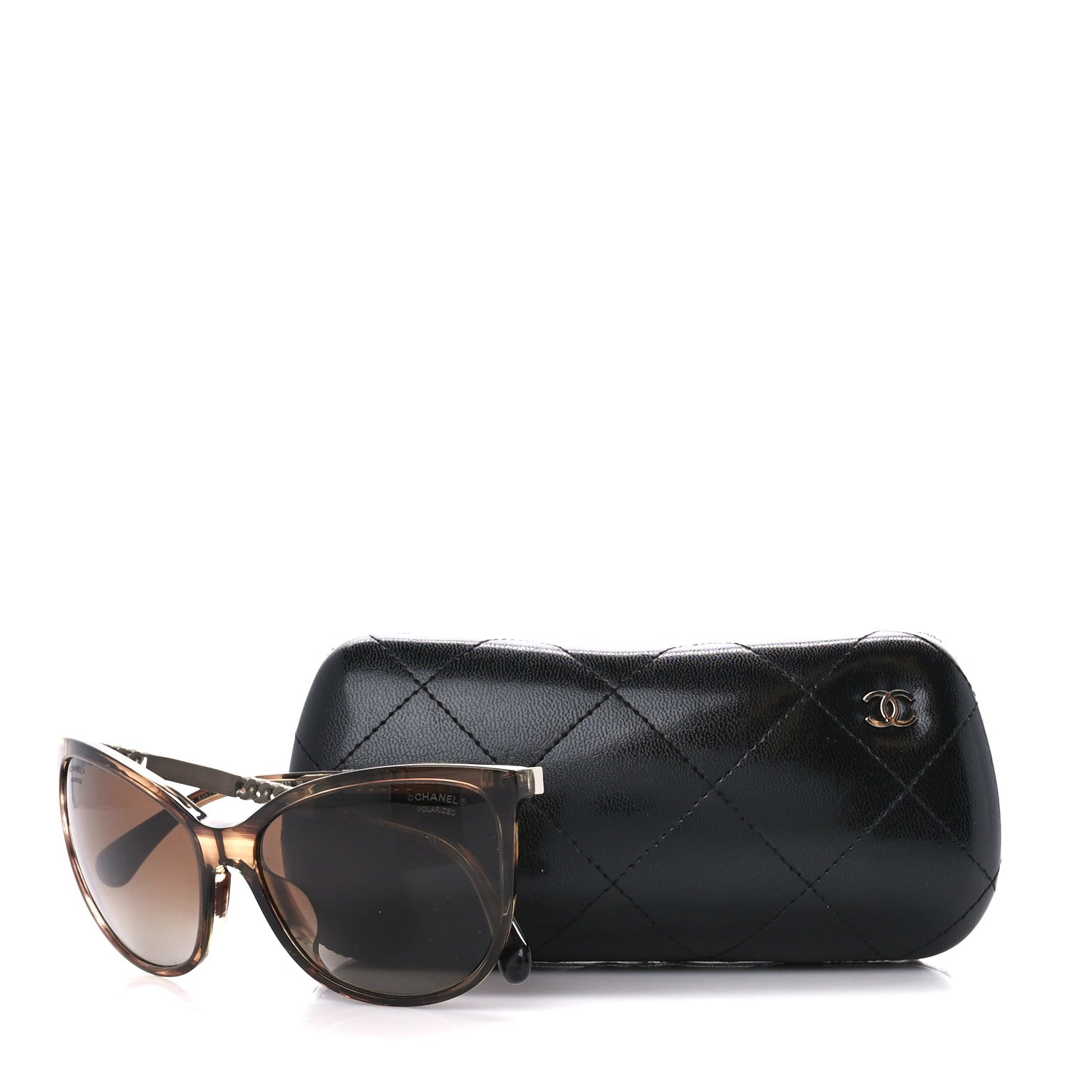 Chanel Chain Polarized Sunglasses 5352-A Brown 8 of 8