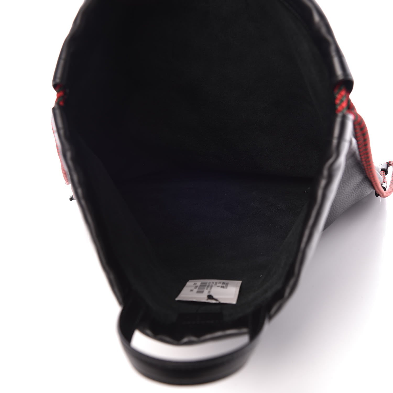 Gucci Calfskin Logo Drawstring Backpack Black 5 of 7