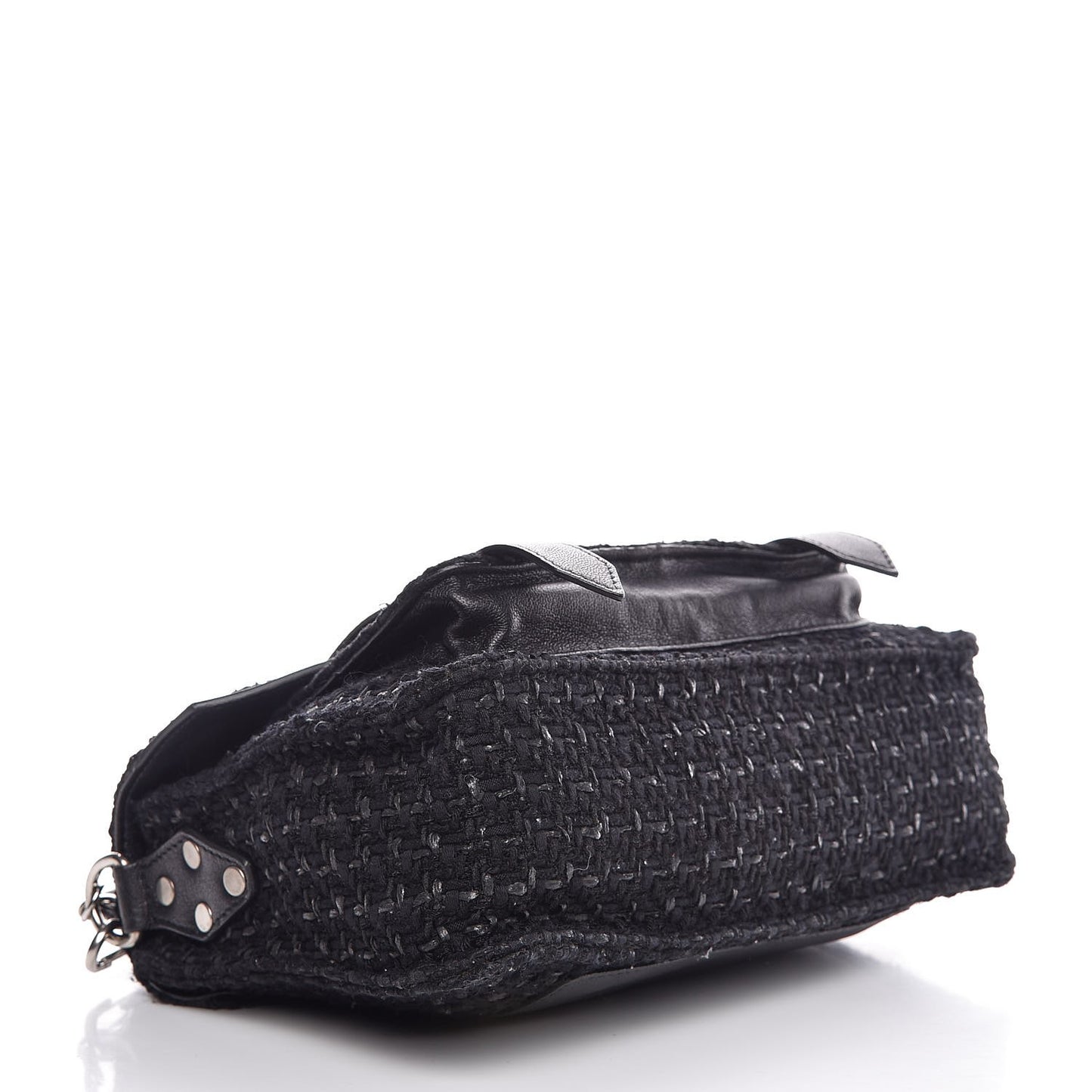 Lorma Tweed Lambskin Tiny PS1 Satchel Black