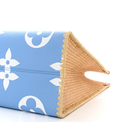 Louis Vuitton Monogram Giant Raffia Monaco By The Pool Onthego GM Blue 9 of 9