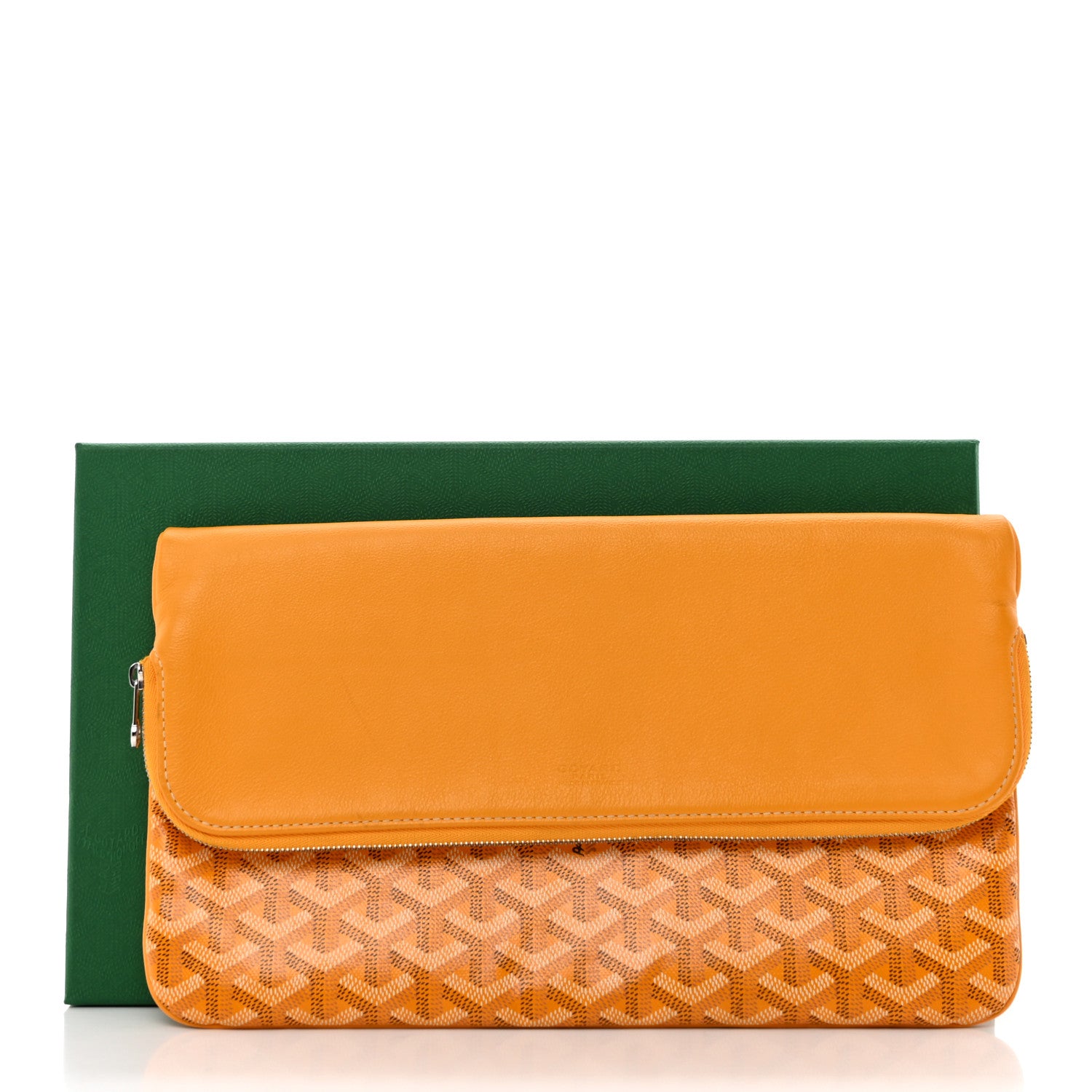 Goyard Goyardine Sainte Marie Soft Clutch Yellow 12 of 12