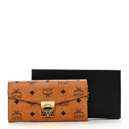 MCM Visetos Large Patricia Wallet On Chain Cognac 7 of 7