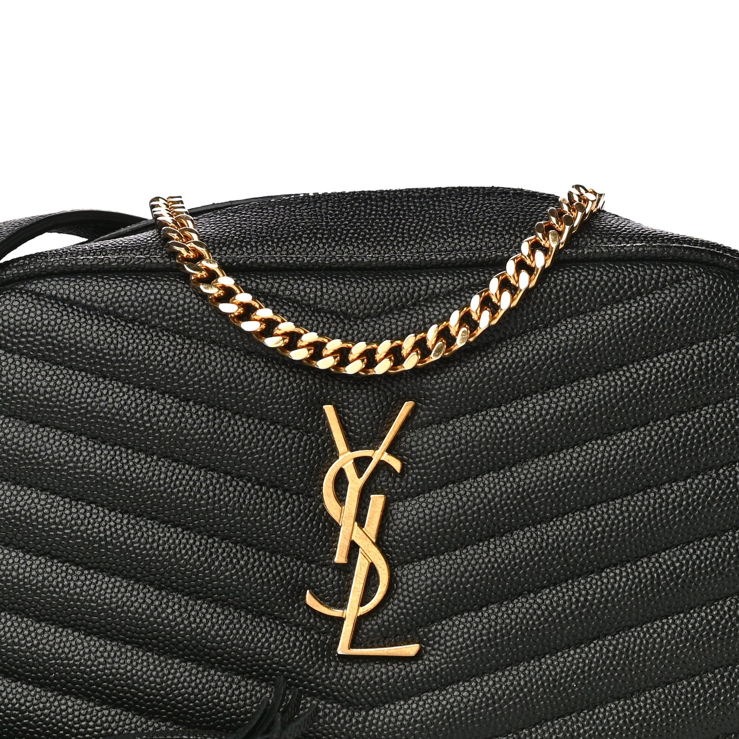 Grain De Poudre Matelasse Monogram Mini Lou Camera Bag Black