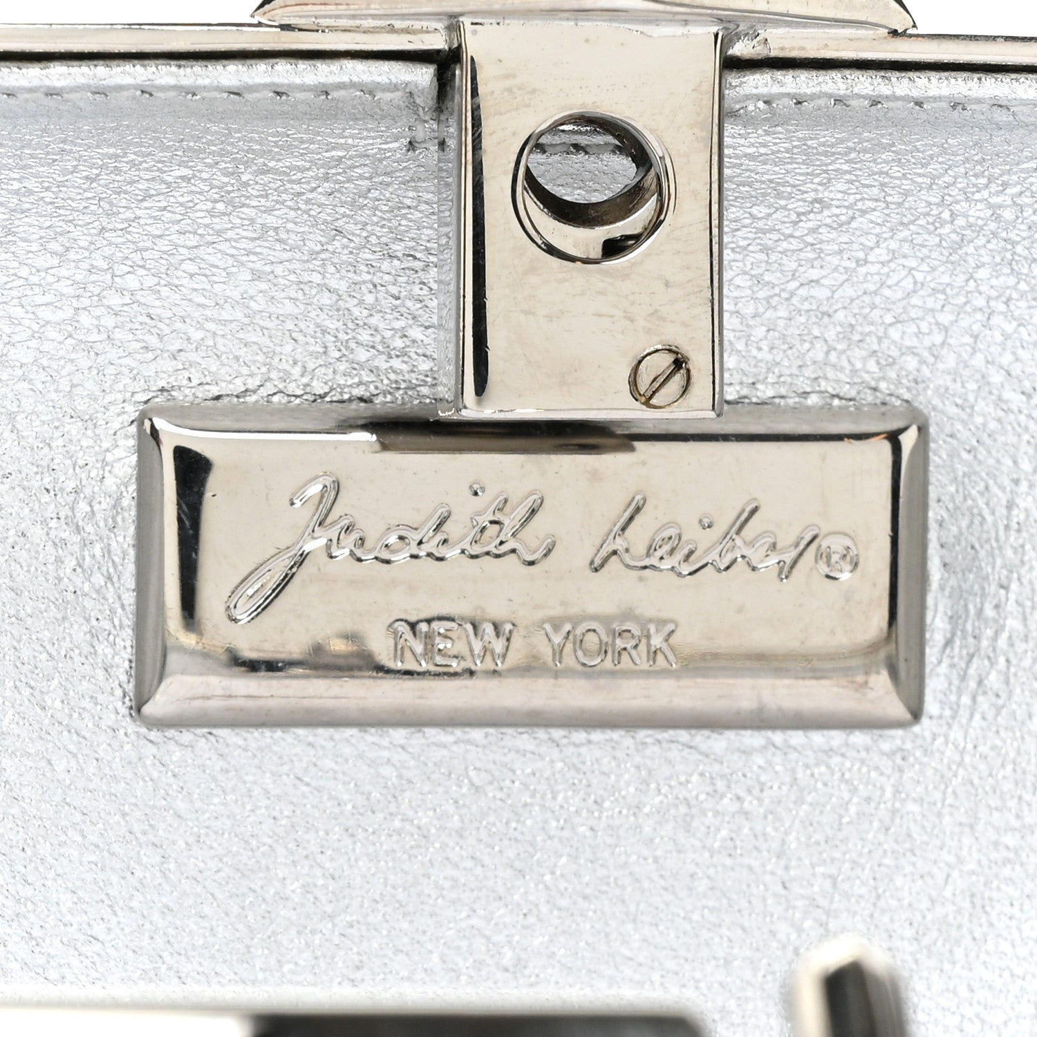 Judith Leiber Swarovski Crystal Minaudiere Clutch Silver 6 of 12