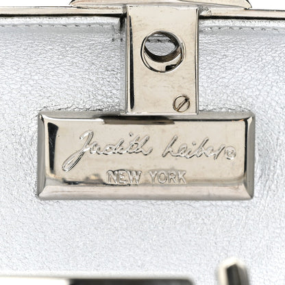 Judith Leiber Swarovski Crystal Minaudiere Clutch Silver 6 of 12