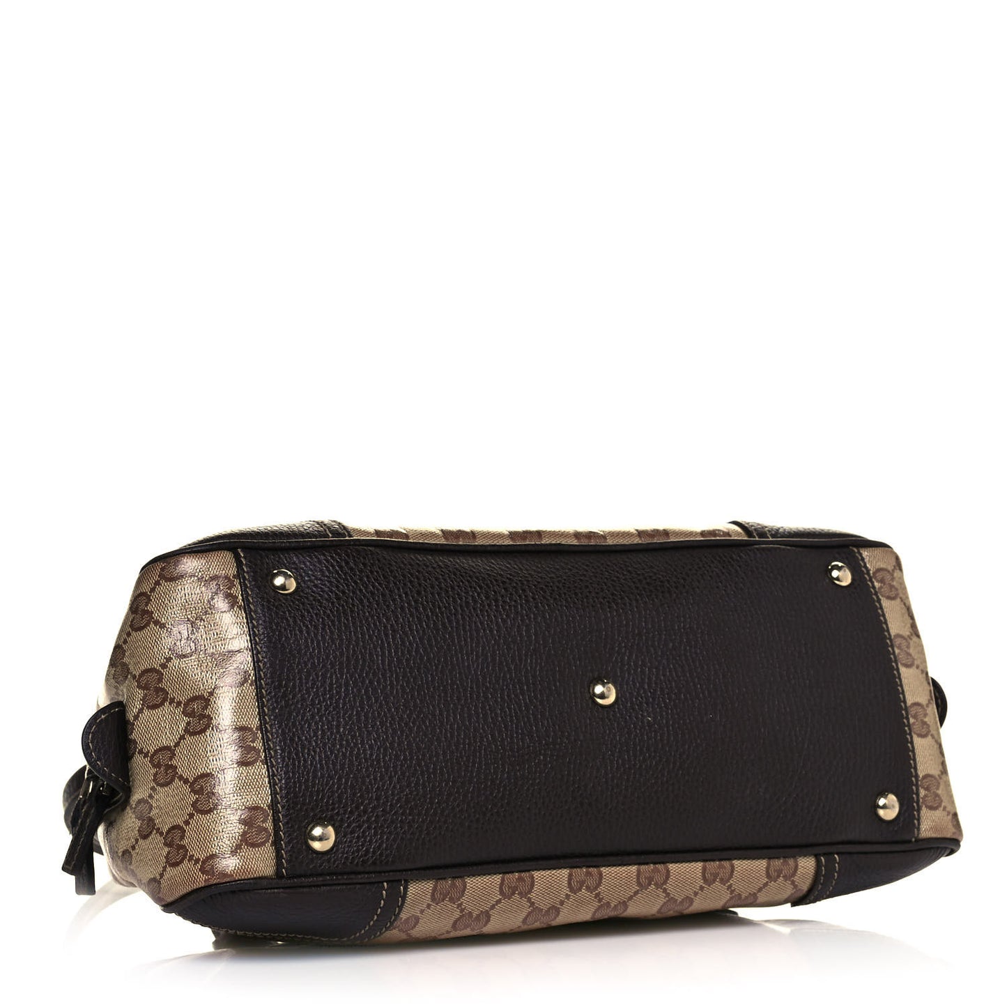 Crystal Monogram Web Princy Boston Brown