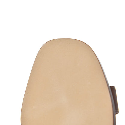 Hermes Box Calfskin Oran Sandals 39 Gold 12 of 14