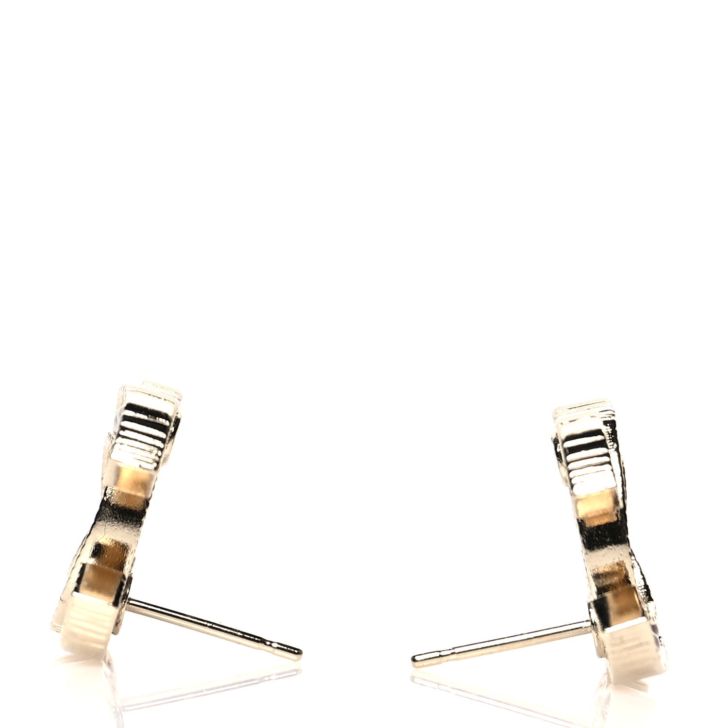 Chanel Pearl CC Earrings Gold 3 of 4