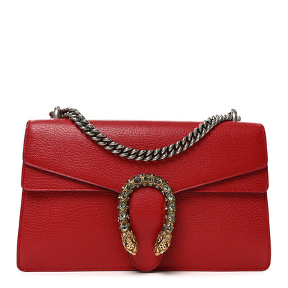 Gucci Dollar Calfskin Swarovski Crystal Small Dionysus Shoulder Bag Hibiscus Red 1 of 10
