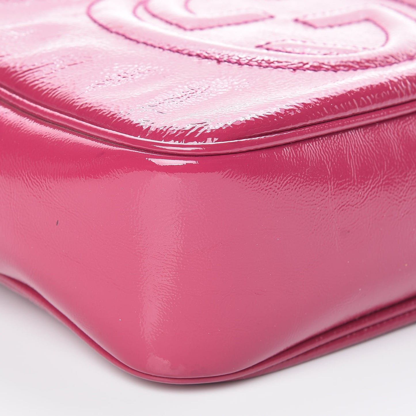 Soft Patent Small Soho Disco Bag Bright Bougainvillea