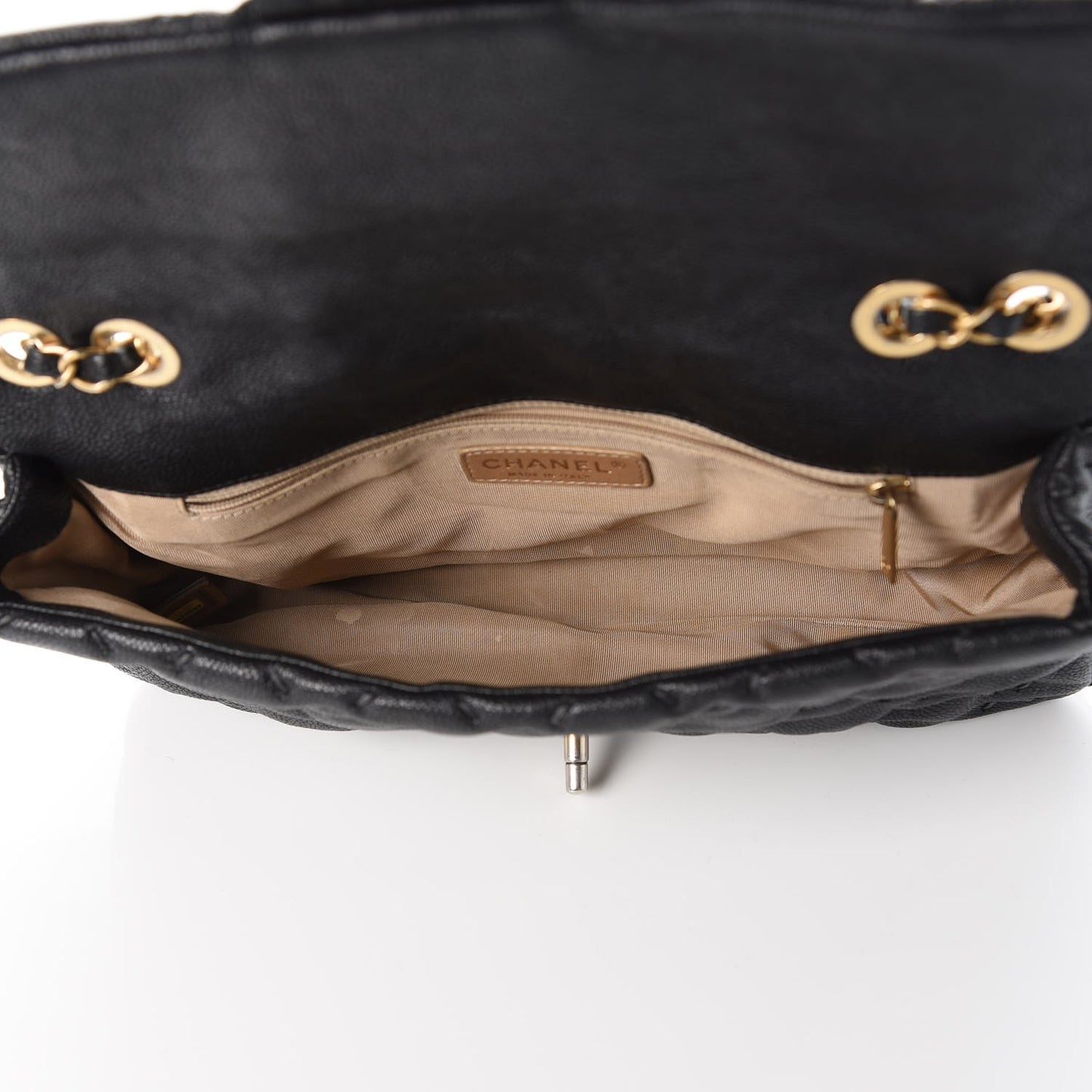 Caviar Wild Stitch Flap Black